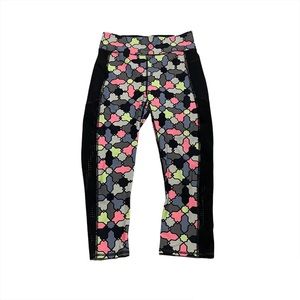 Sweaty Betty Patterned Multicolor Crop Capri Athleisure Athletic Leggings Small